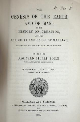  Williams and Norgate, 1860. CUL 31.24.3