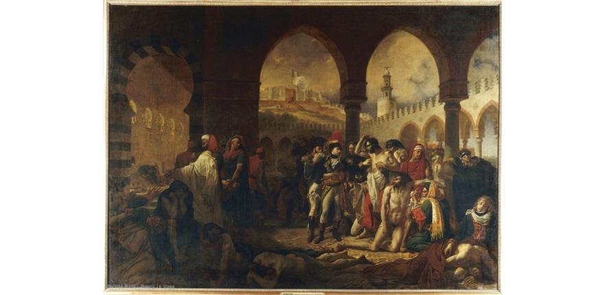 Bonaparte visitant les pestiférés de Jaffa (Napoleon Bonaparte Visiting the Plague-Stricken in Jaffa) Antoine-Jean Gros, 1804 Photo © RMN-Grand Palais (musée du Louvre)/ Thierry Le Mage Bonaparte visitant les pestiférés de Jaffa (Napoleon Bonaparte Visiting the Plague-Stricken in Jaffa) Antoine-Jean Gros, 1804 Photo © RMN-Grand Palais (musée du Louvre)/ Thierry Le Mage