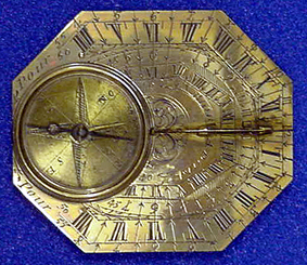 Butterfield Dial by Nicholas Bion. The Butterfield dial is a form of horizontal dial, devised by Michael Butterfield, an Englishman who worked in Paris. Ca. 1700.