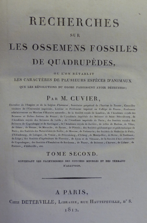 Cuvier tome 2 title