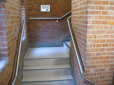 Stairs to Library from main Department