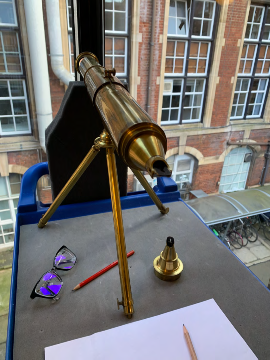 Patent Graphic Telescope by Cornelius Varley, London, 1840. Wh.0069. Whipple Museum of the History of Science. Photo courtesy of X. Wen